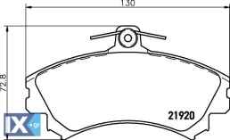 ΤΑΚΑΚΙΑ MINTEX MITSUBISHI - VOLVO MDB1727 MDB1727 PW890078 DBP511117 MR235557 MR249241 MR389520 MR407946 MZ690336 MZ690593 TS200058 X3511007 30769197 3345670 33456708