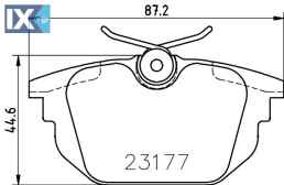 ΤΑΚΑΚΙΑ ΠΙΣΩ ALFA ROMEO FAT LANCIA MDB1876 MDB1876 571409S 0000009942433 009945823 71752984 71770989 77362087 77362242 77362354 77365939 7940890 9941606 9945821 9945823 9947938 9950853