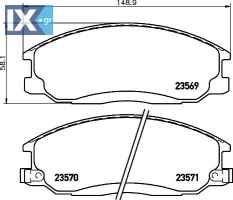 ΤΑΚΑΚΙΑ ΕΜΠ HYUNDAI SANTAFE PORTER H1 MDB2063 MDB2063 3500175U1010 5810126A00 5810126A10 5810126A20 5810126A30 5810139A20 5810139A30 5810139A40 581013AA10 581013AA11 581013AA20 581013AA