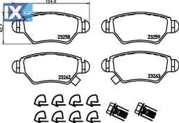 ΤΑΚΑΚΙΑ ΠΙΣΩ OPEL ASTRA CORSA ZAFIRA MDB2130 MDB2130 9195147 9195641 9195642 09117717 09195685 09198598 1605025 1605037 1605039 1605040 1605093 1605105 1605961 9117717 9193251 9195147 9