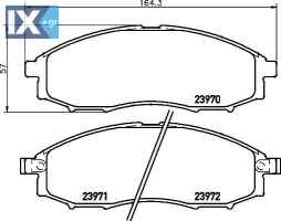 ΤΑΚΑΚΙΑ MINTEX NISSAN MDB2180 MDB2180 4106072025 410607Z025 410607Z026 41060VK190 D1060VK100 D1060VK10B D1060VK190