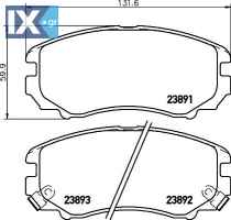 ΤΑΚΑΚΙΑ ΕΜΠΡΟΣ HYUNDAI ELANTRA ΚΙΑ OPTIM MDB2267 MDB2267 581011FA50 581012CA10 581012CA11 581012CA20 581012EA10 581012EA11 581012EA20 581012HA00 581012HA10 5810138A81 5810138A90 581013K