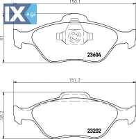 ΤΑΚΑΚΙΑ MINTEX FORD MDB2314 1E073323Z D3Y03328ZA D3Y03328ZB D3Y03328ZC DDY23328Z DDY23328Z9C DDY23328ZA DDY23328ZA9C 1101462 1101463 1101464 1128463 1145299 1206064 1236880 1521328 1783839 1911169 2S