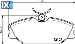 ΤΑΚΑΚΙΑ ΕΜΠΡΟΣ RENAULT CLIO LAGUNA MEGAN MDB2561 MDB2561 410604441R 410607125R 7701206379 7701206380 7701209380 8660004593 8671005930