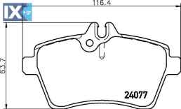 ΤΑΚΑΚΙΑ MINTEX MERCEDES MDB2685 MDB2685 1694200220 1694200320 1694200720 1694200920 1694201020 1694201320 1694201820 1694202020 1694202120 A1694200220 A1694200320 A1694200720 A169420092