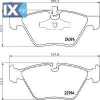 ΤΑΚΑΚΙΑ MINTEX BMW MDB2699 MDB2699 2288856 2288857 34112288856 34112288857 34116771972 34116777772 34116797859 6771972 6777772 6797859