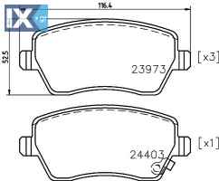 ΤΑΚΑΚΙΑ OPEL - SUZUKI MINTEX MDB2796 5581062J00 5581062J00L00 5581062J01 5581062J20 5581062J30 5581062J31 5581062J31000 5581062J50 5581062J50000 4308239 4708239 4711040 93196814