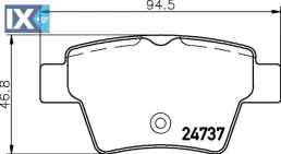 ΤΑΚΑΚΙΑ ΠΙΣΩ CITROEN C4, PEUGEOT 207 MDB2951 MDB2951 425340 425401 425419 425440 425340 425401 425419 425440