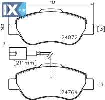 ΤΑΚΑΚΙΑ MINTEX FIAT 500 DIESEL 2007 MDB3019 MDB3019 1559697 1731171 1736937 9S512K021A 9S512K021AA BS512K021AA ME9S5J2K021AA 6001073130 71770058 71773151 77364636