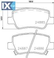 ΤΑΚΑΚΙΑ ΠΙΣΩ TOYOTA AVENSIS ZRT27, ADT27 AVENSIS Saloon (ZRT27, ADT27) 1.6 MDB3036 MDB3036 0446605040 0446605041 0446605042 0446605043 04466YZZE5