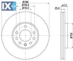 ΔΙΣΚΟΠΛΑΚA ΕΜΠΡΟΣ VECTRA B SAAB 9-3 90512029 MDC1009 4801584 90496327 90512029 93177674 B117J0028F 4801628 569056 569357 93179053 93182284 32025723 4837019 4839007 4839320 5390786