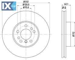 ΔΙΣΚΟΠΛΑΚA ΕΜΠΡΟΣ BMW X5 (E53), X3 (E83) MDC2336 0986478974 34116750713 34116756045 34116765457 34116766036 34116794300 34116794304 34116859679 6750713 6756045 6765457 6766036 6794300 6