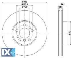 ΔΙΣΚΟΠΛΑΚA ΕΜΠΡΟΣ BMW X5 (E53), X3 (E83) MDC2336 0986478974 34116750713 34116756045 34116765457 34116766036 34116794300 34116794304 34116859679 6750713 6756045 6765457 6766036 6794300 6