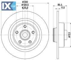 ΔΙΣΚΟΠΛΑΚΑ ΜΕ ΡΟΥΛΕΜΑΝ RENAULT ESPACE 402021651R MDC1889 402021651R 432025945R 432029079R 8200002874 8200244108 8200649353