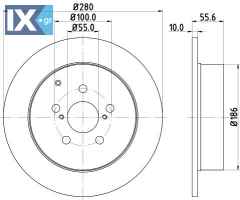 ΔΙΣΚΟΠΛΑΚΕΣ TOYOTA MINTEX 4243105030 MDC1696 4243105030 4243105060 42431YZZAA