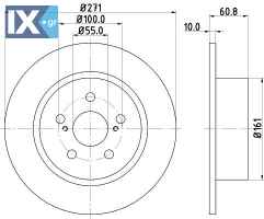 ΔΙΣΚΟΠΛΑΚΕΣ TOYOTA ΜΙΝΤΕΧ 42431-05040 MDC1713 4243105040