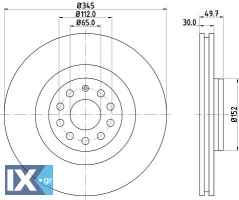 ΔΙΣΚΟΠΛΑΚΑ ΕΜΠΡΟΣ VW GROUP MINTEX 345 1K0615301M MDC1718 1K0615301AB 1K0615301AR 1K0615301M 1K0615301AB 1K0615301AR 1K0615301M 1K0615301AB 1K0615301AR 1K0615301M 1K0615301AB 1K0615301M