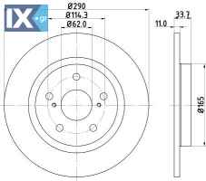 ΔΙΣΚΟΠΛΑΚΕΣ TOYOTA ΜΙΝΤΕΧ MDC2169 MDC2169 4243105070