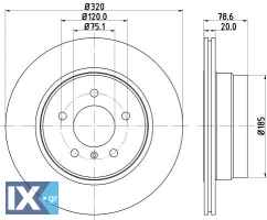 ΔΙΣΚΟΠΛΑΚΑ ΠΙΣΩ BMW X5 II-X6 MDC2186 MDC2186 MBR5143 34216771970 34216793247 34216868940 34216886479 6771970 6793247 6868940 6886479