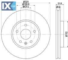 ΔΙΣΚΟΠΛΑΚΑ ΕΜΠ OPEL SAAB CHEVROLET MDC2190 MDC2190 13501308 13501320 23118055 569064 13501308 13502214 13579150 569064 569083 569422 13501320 13579148