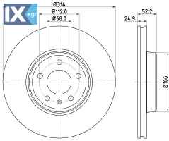 ΔΙΣΚΟΠΛΑΚΑ ΕΜΠ AUDI A4 A5 8K VW GROUP 8K0615301 MDC2200C 8WD615301 L8KD615301 L8WD615301 8K0098301F 8K0615301 8W0615301G 8W0615301T 8K0615301 8K0615301T 8W0615301G 8W0615301T L8K0615301 8