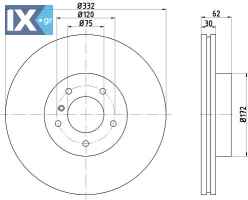 ΔΙΣΚΟΠΛΑΚΑ ΕΜΠΡΟΣ BMW X5 (E53), X3 (E83 MDC1131 0986478974 34116750713 34116756045 34116765457 34116766036 34116794300 34116794304 34116859679