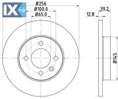 ΔΙΣΚΟΠΛΑΚΑ ΕΜΠΡΟΣ VW CADDY II GOLF 2, 3 357615301 MDC731 A113501075 A116GN3501075 L357615301 357615301 357615301 357615301 357615301