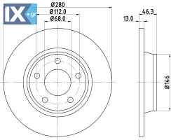 ΔΙΣΚΟΠΛΑΚΕΣ ΕΜΠΡΟΣ AUDI MINTEX 8D0615301A MDC829 8D0615301A 8D0615301A 8D0615301A 8D0615301A