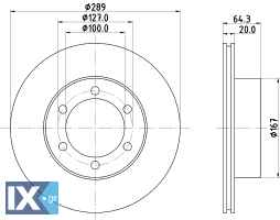 ΔΙΣΚΟΠΛΑΚΑ HILUX MINTEX MDC891 MDC891 4351235110 4351235190 4351235270 J4351235190