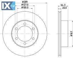 ΔΙΣΚΟΠΛΑΚΑ HILUX MINTEX MDC891 MDC891 4351235110 4351235190 4351235270 J4351235190