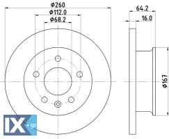 ΔΙΣΚΟΠΛΑΚΑ ΕΜΠΡΟΣ VW TRANSPORTER Τ4 701615301C MDC912 701615301 701615301C 701615301 701615301C 701615301 701615301C 701615301 701615301C