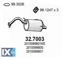 ΠΙΣΩ ΣΙΛΑΝΣΙΕ NISSAN MICRA K11 1.0 327003 201001F501 201001F501KE 201005F600 201005F601 201005F601KE 2010099B00 2010099B01 2010099B01KE B010M99B01CB B010M99B0AGA B10M99B0AGA