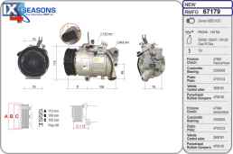 ΚΟΜΠΡΕΣΕΡ A C AHE 4SEASONS 6Q0820808F 8FK351110241 0Z0260805A 6Q0820803B 6Q0820803D 6Q0820803DX 6Q0820803G 6Q0820803GX 6Q0820803H 6Q0820803HX 6Q0820803J 6Q0820803K 6Q0820803P 6Q0820803Q 6Q