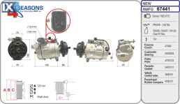 ΚΟΜΠΡΕΣΕΡ A C 4SEASONS VW 7H0820805G 32148 3D0820805B 3D0820805E 3D0820805F 3D0820805G 3D0820805Q 7H0820805B 7H0820805C 7H0820805E 7H0820805F 7H0820805G 7H0820805H 7H0820805J