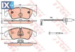 TAKAKI BENDIX FORD-AUDI GDB1768 4GD698151 8K0698151G 8K0698151H 8K0698151J 8K0698151K 4G0698151AA 8K0698151 8K0698151B 8K0698151C 8K0698151D 8K0698151E 8K0698151G 8K0698151H 8K0698151J 8K0698151K 8K0