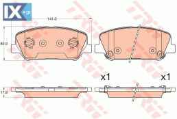 ΤΑΚΑΚΙ GAP GDB3582 581012VA70 58101A6A20 58101A6A70 58101A7A20 581012VA70 58101A6A20 58101A6A70 58101A7A20