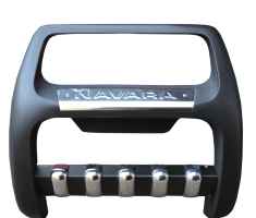 ΕΜΠΡΟΣΘΙΟΣ ΠΡΟΦ/ΡΑΣ (BULL-BAR) ΜΕ ΠΟΔΙΑ PRE 109 NISSAN NAVARA D22 & NP300