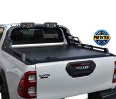 ΚΑΠΑΚΙ ΚΑΡΟΤΣΑΣ ΡΟΛΟ ΑΛΟΥΜΙΝΙΟΥ ΜΕ PREMIUM LED ROLL-BAR TEK 2 MAX 9080 ROLL+RB 430LED TOYOTA HILUX REVO 2016+&HILUX 2021+