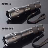 LED Zoom Flashlight Waterproof Torch 3800Lm 5 Mode Bright