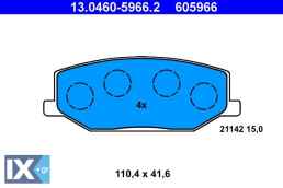 Σετ τακάκια, δισκόφρενα 605966 13046059662 5511070A00 5511080000 5511080010 5511080020 5520070810 5520081A10 5520081A31