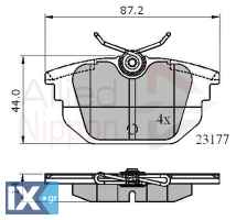 ΣΕΤ ΔΙΣΚΟΦΡΕΝΑ ΟΠΙΣΘ. ALFA ROMEO-FIAT ADB01012 009945823 71752984 71770989 77362087 77362242 77362354 77365939 7940890 9941606 9945821 9945823 9947938 9950853 0060765020 46602617 60777601 77362242 77