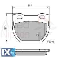 ΣΕΤ ΔΙΣΚΟΦΡΕΝΑ ΟΠΙΣΘ. LAND ROVER ADB01078 SFP000280 STC1277 STC1601