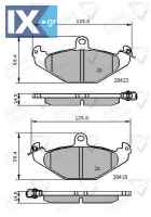 ΣΕΤ ΔΙΣΚΟΦΡΕΝΑ ΟΠΙΣΘ. RENAULT ADB01081 9199059 B117J0085S 6025308186 7701203124 7701203633 7701203635 7701203726 7701205015 8671016191 4762999