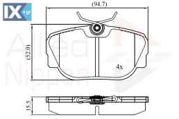 ΣΕΤ ΔΙΣΚΟΦΡΕΝΑ ΟΠΙΣΘ. LAND ROVER ADB01093 SFP100470 SFP100490 SFP500130 STC1879 STC3684