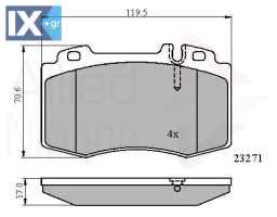 ΣΕΤ ΔΙΣΚΟΦΡΕΝΑ ΕΜΠΡ. MERCEDES ADB01117 0034200520 003420052005 0034200820 0034201820 0034204220 0034205820 0034208920 0044200420 0044200520 004420052067 0044200820 0044207720 0044209020 0054206020 00