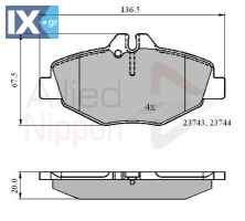 ΣΕΤ ΔΙΣΚΟΦΡΕΝΑ ΕΜΠΡ. MERCEDES ADB01209 0034206520 0034209920 0044207920 0044208720 A0034206520 A0034209920 A0044207920 A0044208720