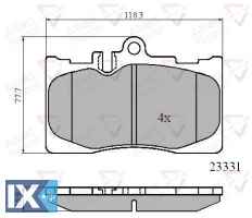 ΣΕΤ ΔΙΣΚΟΦΡΕΝΑ ΕΜΠΡ. LEXUS ADB01211 0446550170 044650W06000 0446548020 0446550170 0446550171 0446550180 0446550190 0446550230 0446550250