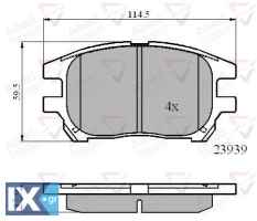 ΣΕΤ ΔΙΣΚΟΦΡΕΝΑ ΕΜΠΡ. LEXUS ADB01212 0446548040 0446548050 446548040 446548050