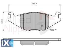 ΣΕΤ ΔΙΣΚΟΦΡΕΝΑ ΕΜΠΡ. SEAT-VW ADB0136 191615115K 191698151 191698151A 191698151E 191698151F 191615115K 191698151 191698151A 191698151E 191698151F 191615115K 191698151 191698151A 191698151E 191698151F