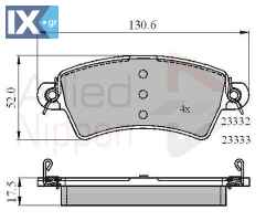 ΣΕΤ ΔΙΣΚΟΦΡΕΝΑ ΕΜΠΡ. CITROEN-PEUGEOT ADB01549 172103 425152 425153 425203 425484 E172103 E172549 172103 425152 425203 425484 E172103 E172549